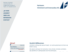Tablet Screenshot of hartmann-projekte.ch
